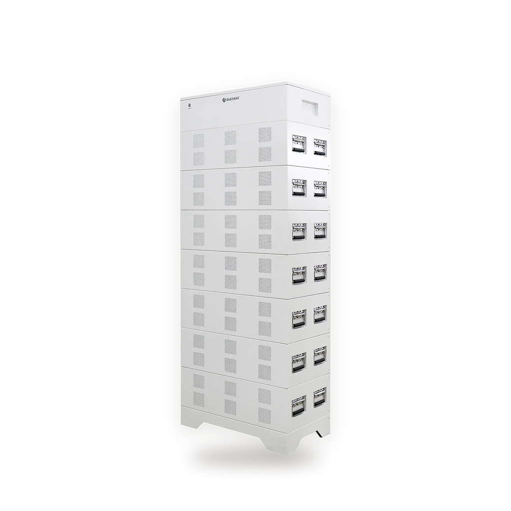 UNIV-16kWh(H) von Easyway Energy – Hochvolt-Stapelspeicher, Schrägansicht