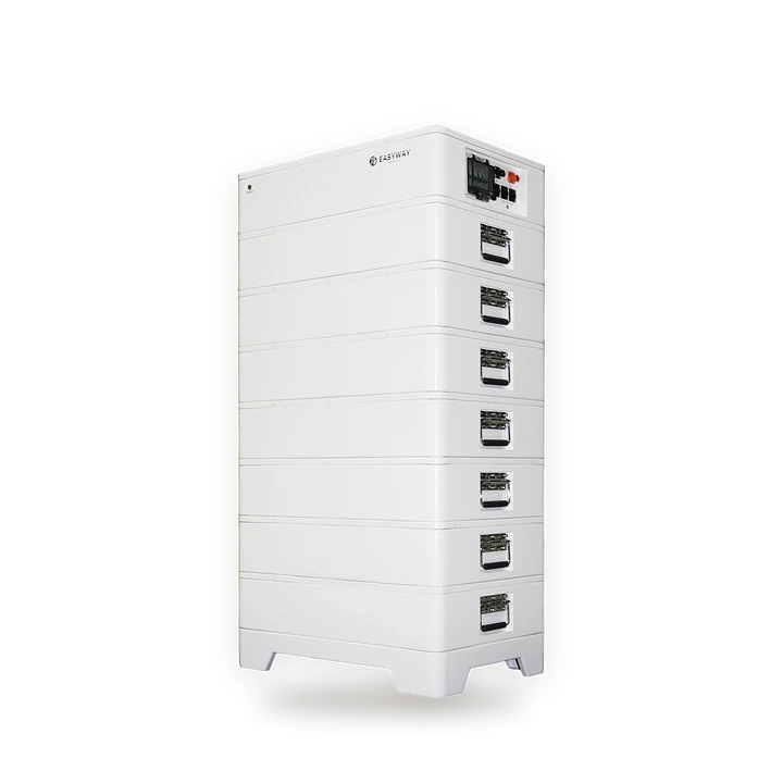 UNIV7600(H) von Easyway Energy – Hochvolt-Stapelspeicher, Schrägansicht
